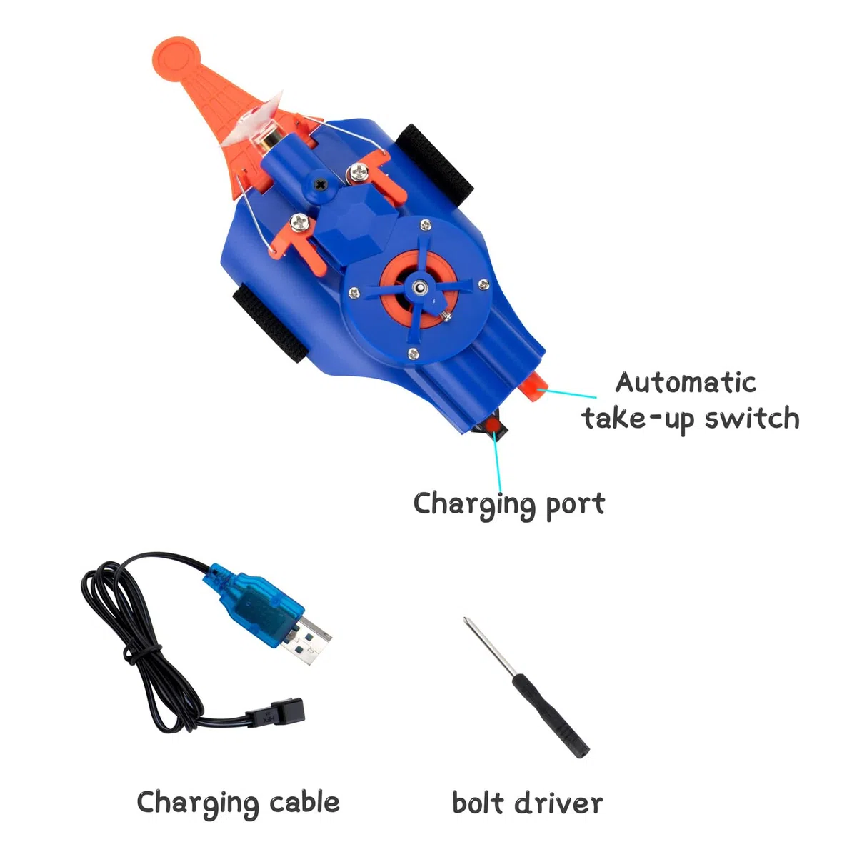 Web Launcher, Lanciacorda Elettrico per Bambini, Gadget Cool da Supereroe con Avvolgimento Automatico, Giocattoli da Ruolo Divertenti per Ragazzi