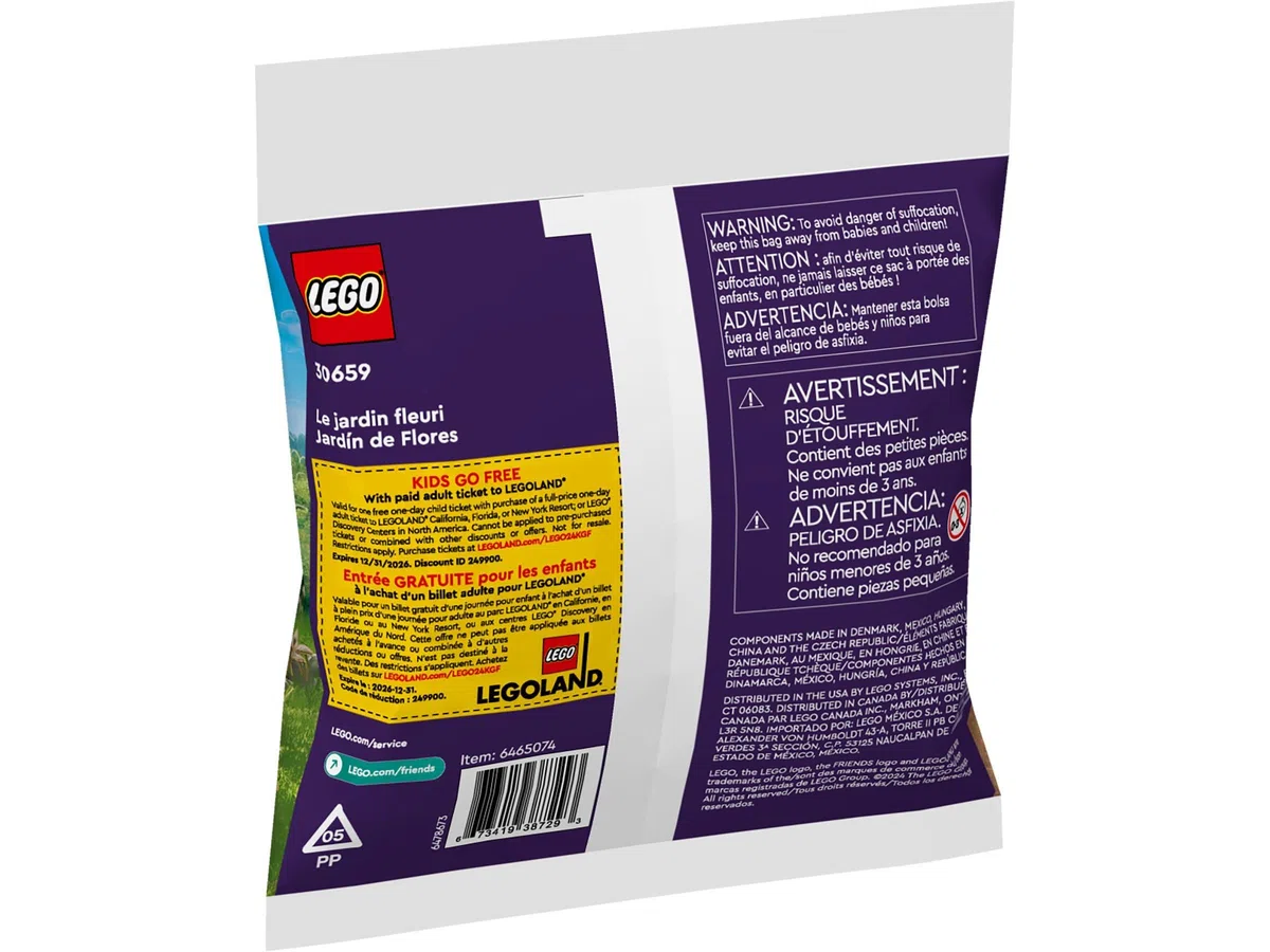 Collezione Botanica Lego 10342 Grazioso Bouquet Rosa (con 30659 Giardino di Fiori)