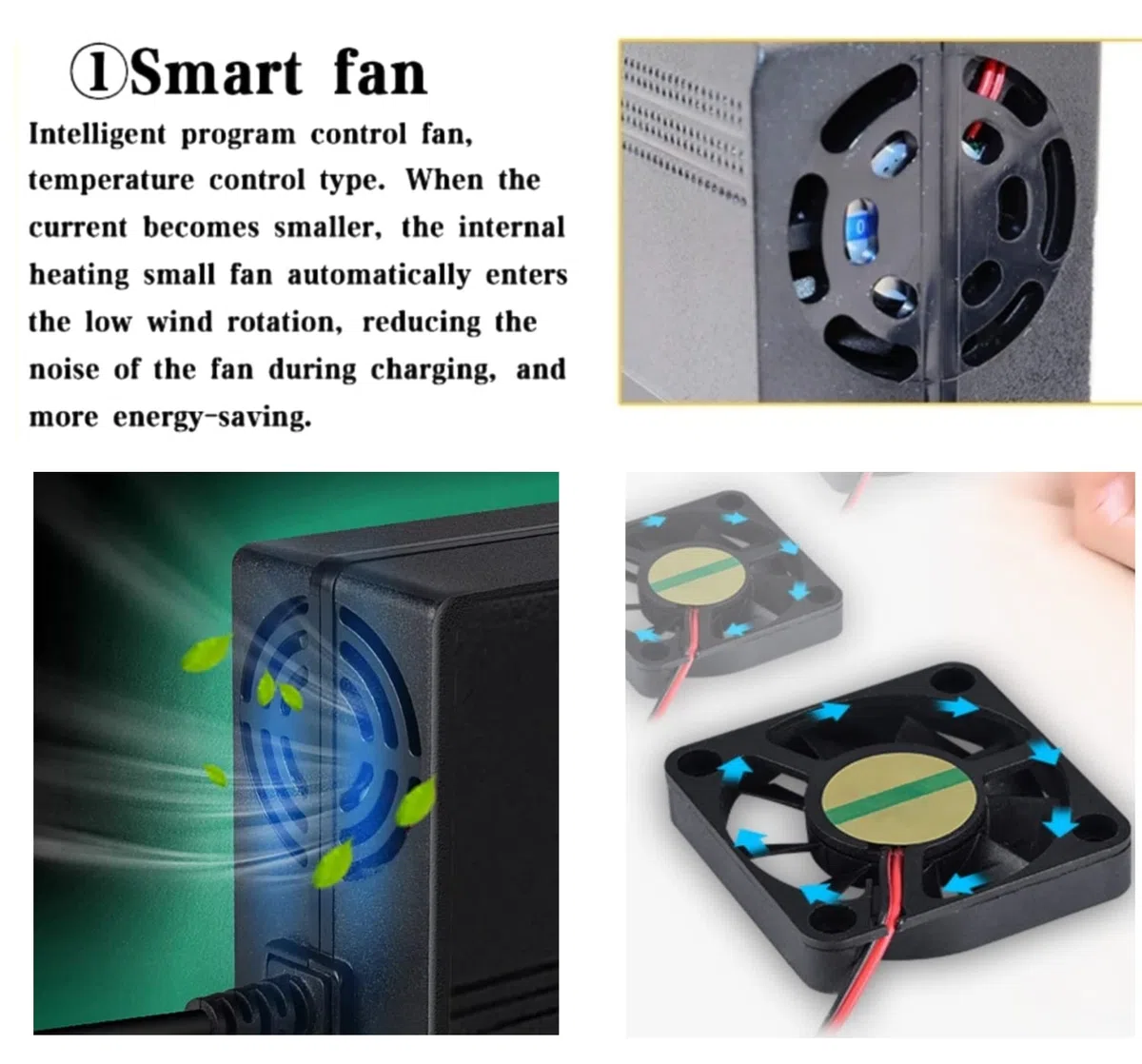 [Compatibilità verificata] Caricatore elettrico a 3 poli da 52 V, per Apollo 52V Phantom, Explore, Ghost/Yume Y10/VSETT 9 (non per 9+)/Zero 8X 10 e altri caricabatterie da 52 Volt (58,8 V 3 A max)