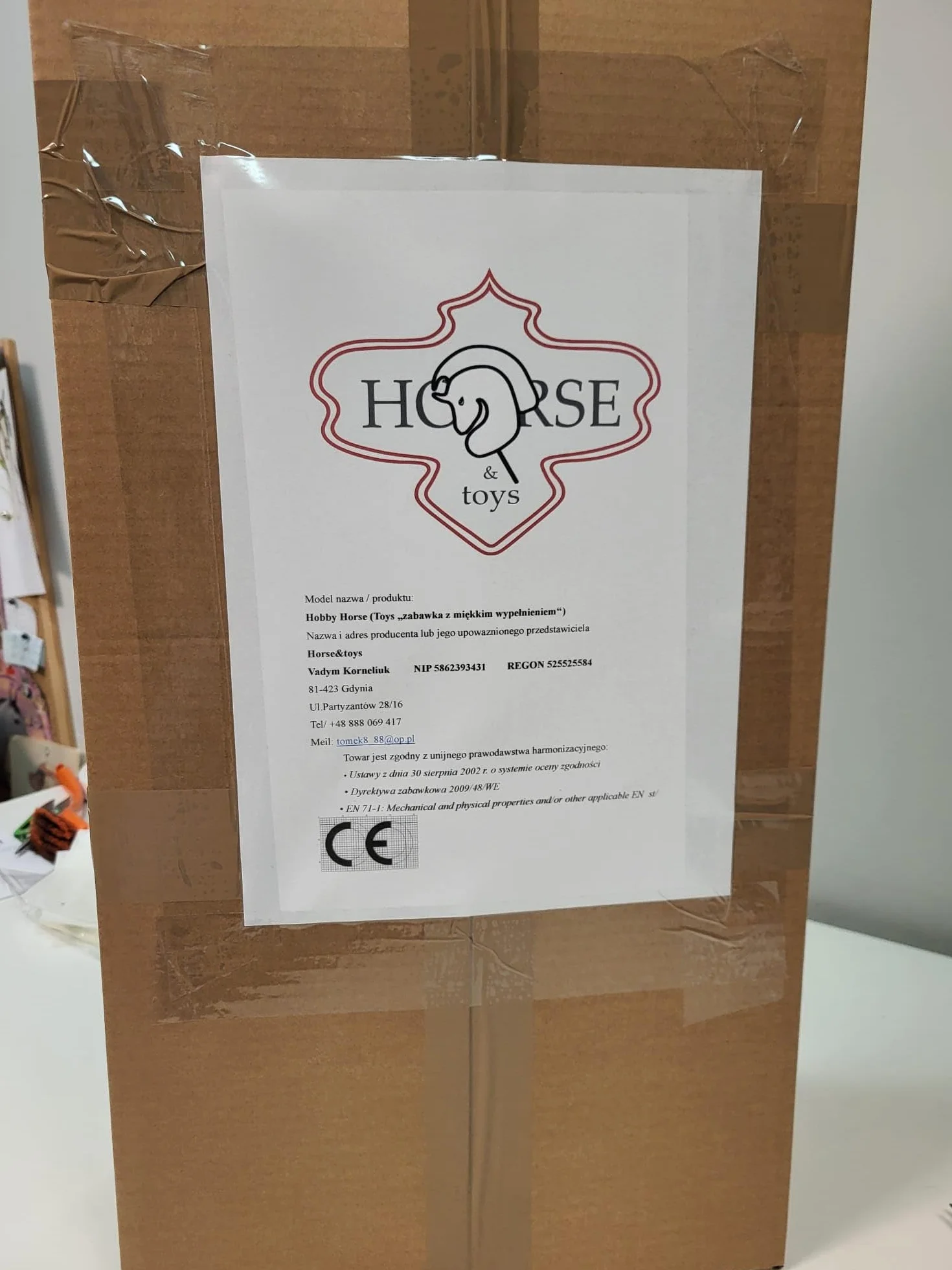 Cavallo A4 (cavallo su un bastone) Hobby Horse A4 completo di cantar come da foto (blaak)
