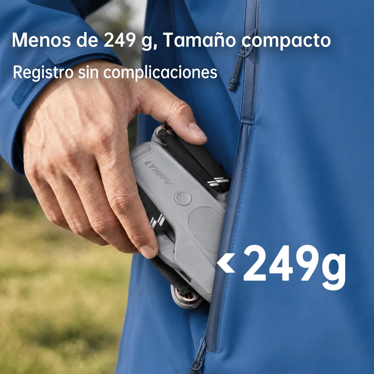 Drone GPS con Telecamera 4K UHD per Principiant e Adulti, 60 Minuti di Volo,Sotto <249g,Drone Professionale con Motore Brushless, Ritorno Automatico, Segui