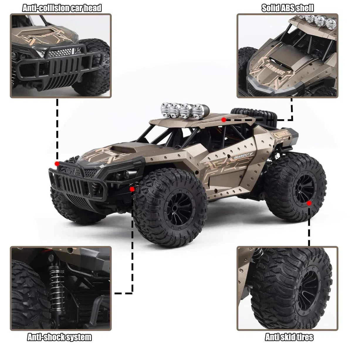 Macchina Telecomandata,1/16 Macchinine Giocattolo per Bambini per 6-12 Anni, 20Km/h Macchina Telecomandata per Bambini,Auto Telecomandata 2 Batterie,2.4Ghz Rc Drift Car,Camion Telecomandato
