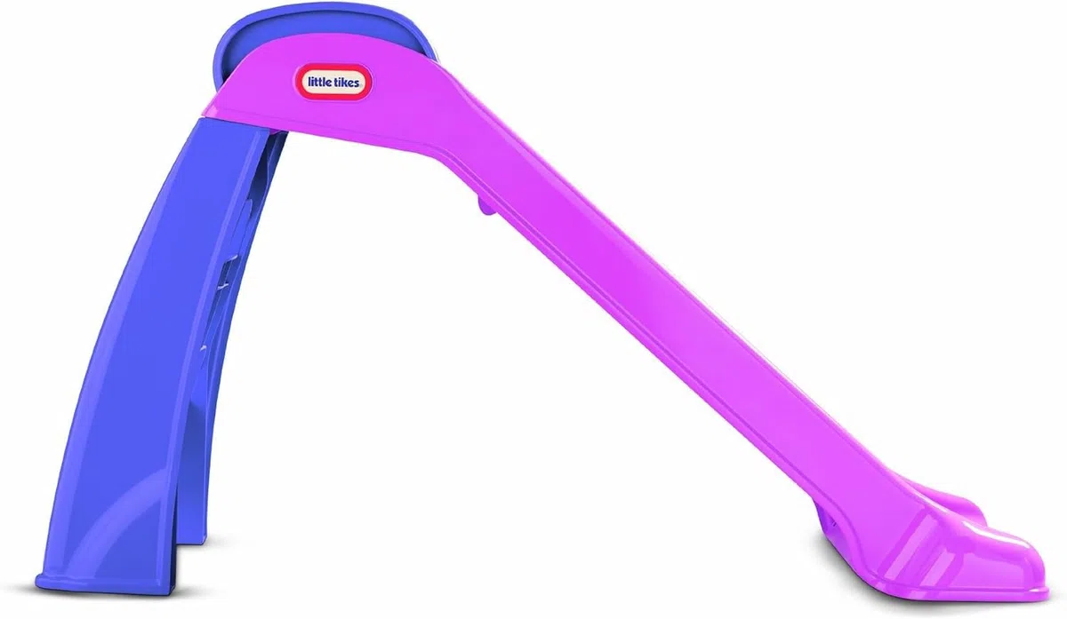 Little Tikes Scivolo - Per interni o esterni, Giocattolo da giardino e attività all'aperto per bambini, resistente, stabile, sicuro, Età dai 18 mesi in su, Rosa e Viola