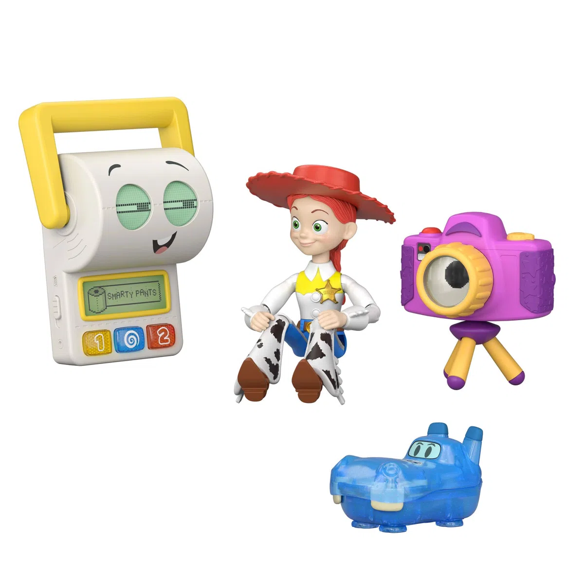 Mattel Disney Pixar Toy Story 5 - Jessie e la Squadra Doppia A, set da 4 action figure snodate ispirate ai personaggi del film, include Jessie, Smarty Pants, Atlas e Snappy, 3+ anni, JLR69
