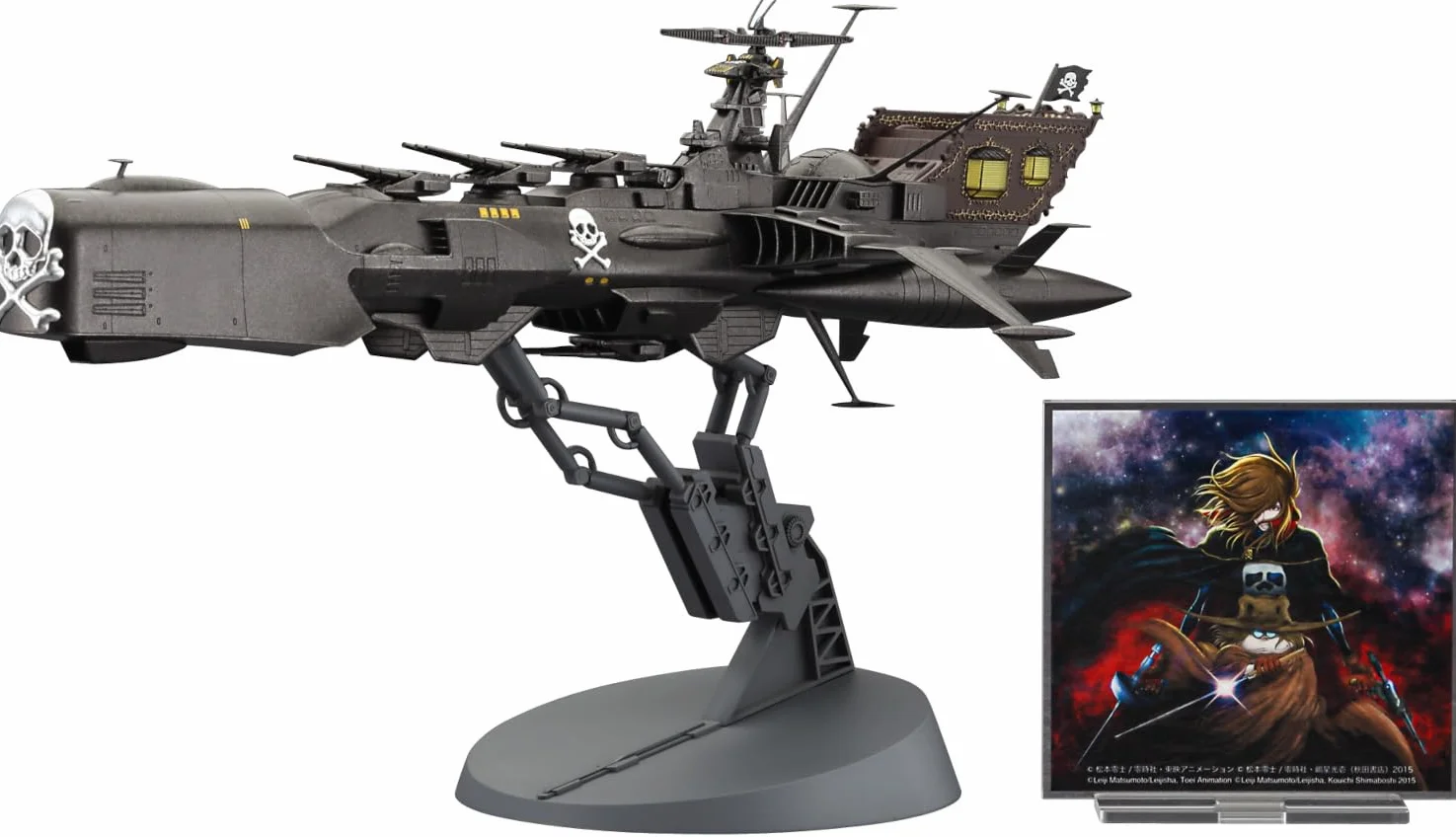 Hasegawa 664815-1/1500 Space Pirate Captain Harlock, Dimension Voyage, Arcadia III – Scala 1:1500