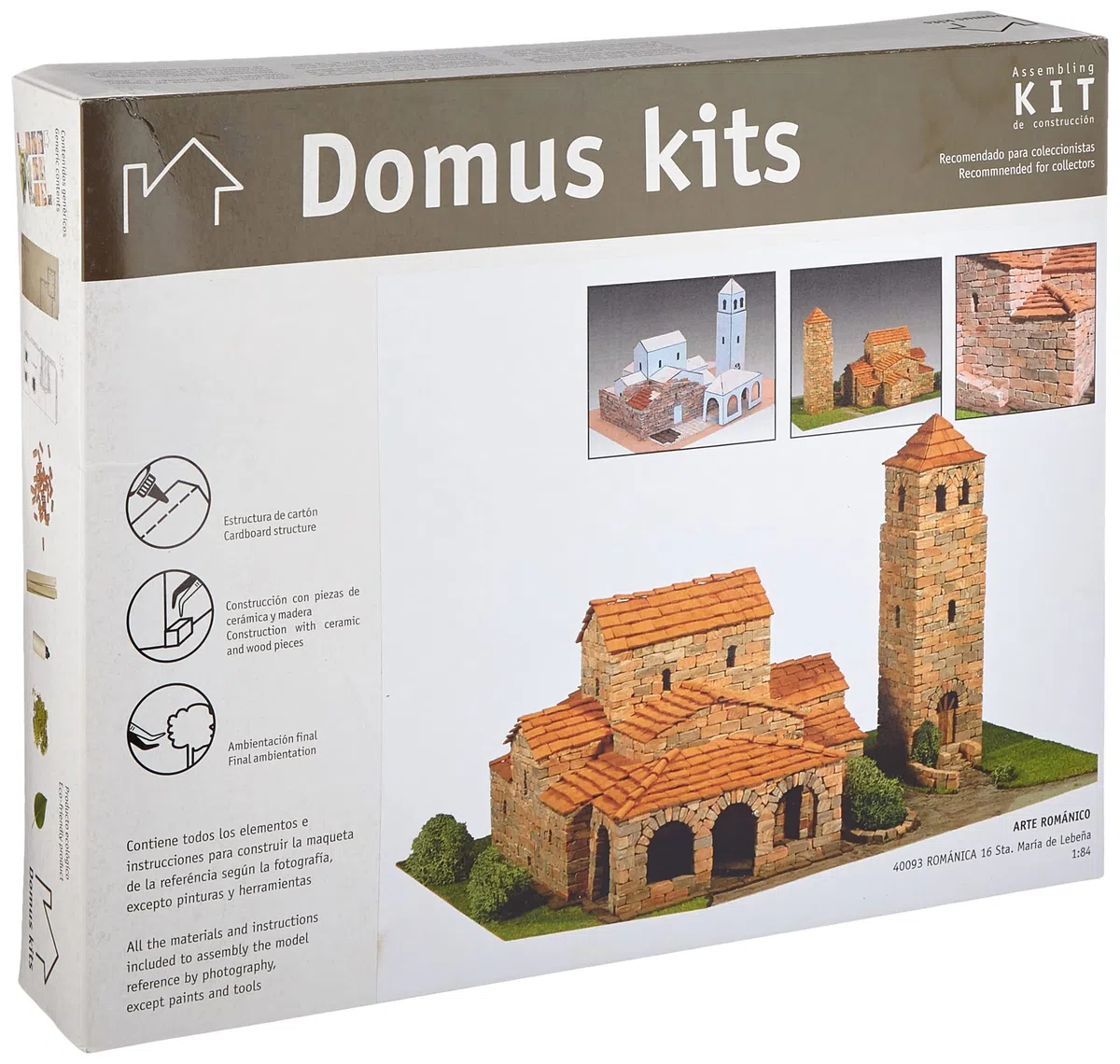 Domus Kits - 83/40093 - Tempo libero creativo - Modello - Chiesa Romanica 16