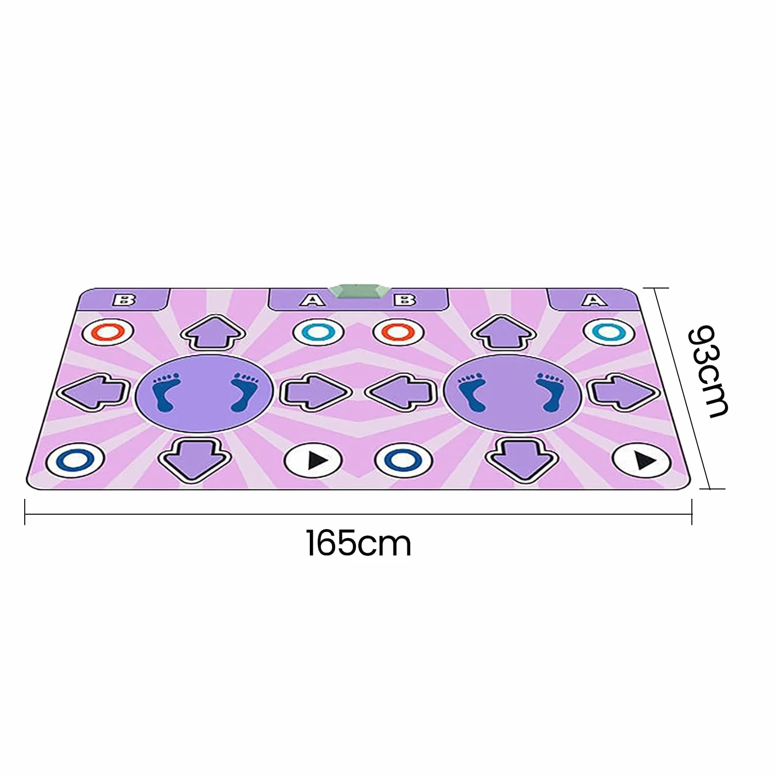 Tappeto da ballo, tappeto da ballo per bambina, tappeto da ballo elettronico con 2 controller di gioco, macchina ricreativa arcade, Arcade1up, Play Hit, tappeto musicale, 100 canzoni e 65 giochi