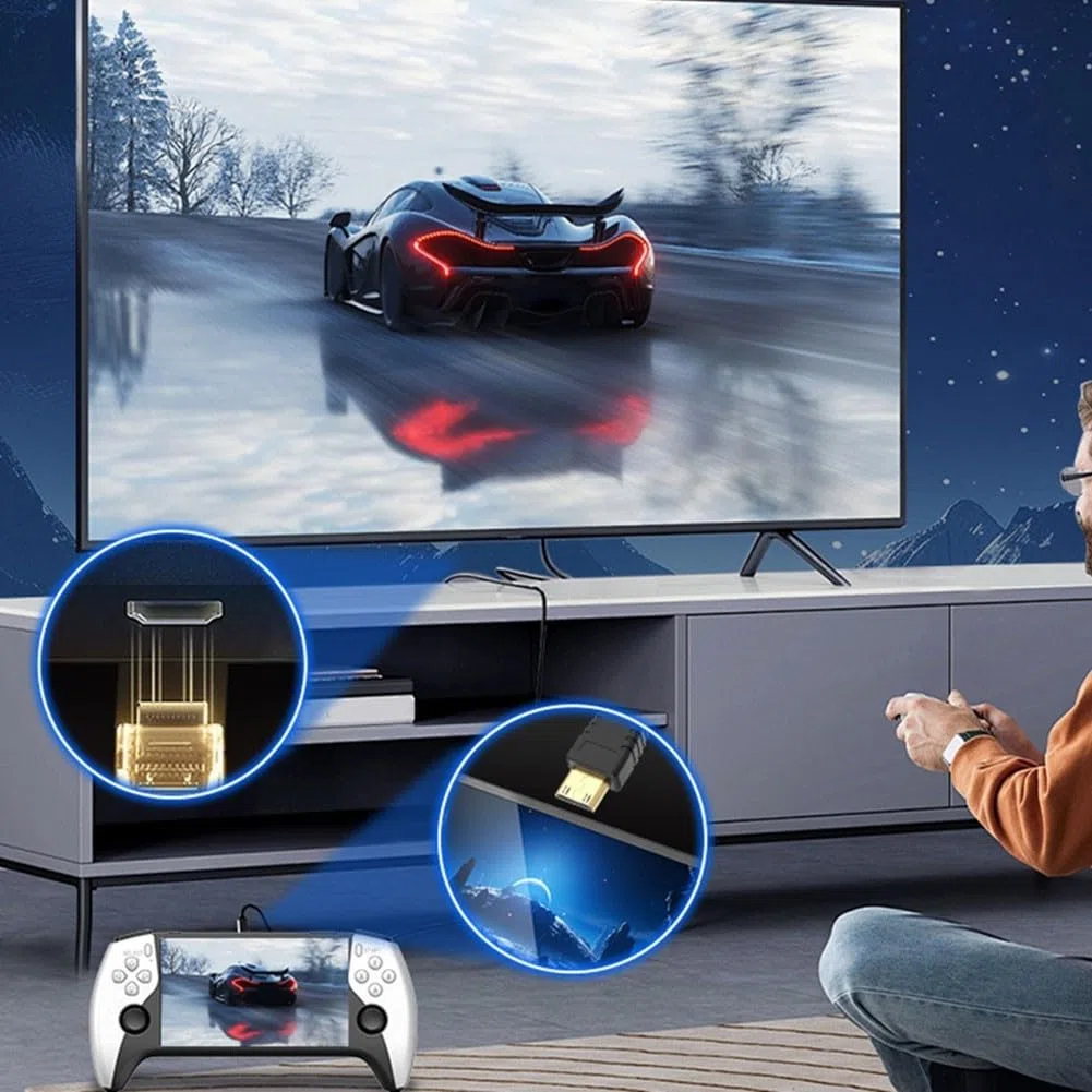 RiseNova Dispositivo di gioco portatile SF3500, schermo IPS True Color da 5,5 pollici, 14+ emulatori, collegamento TV, 2 GB per ram, memoria espandibile da 64 GB (sf3500 64 g)