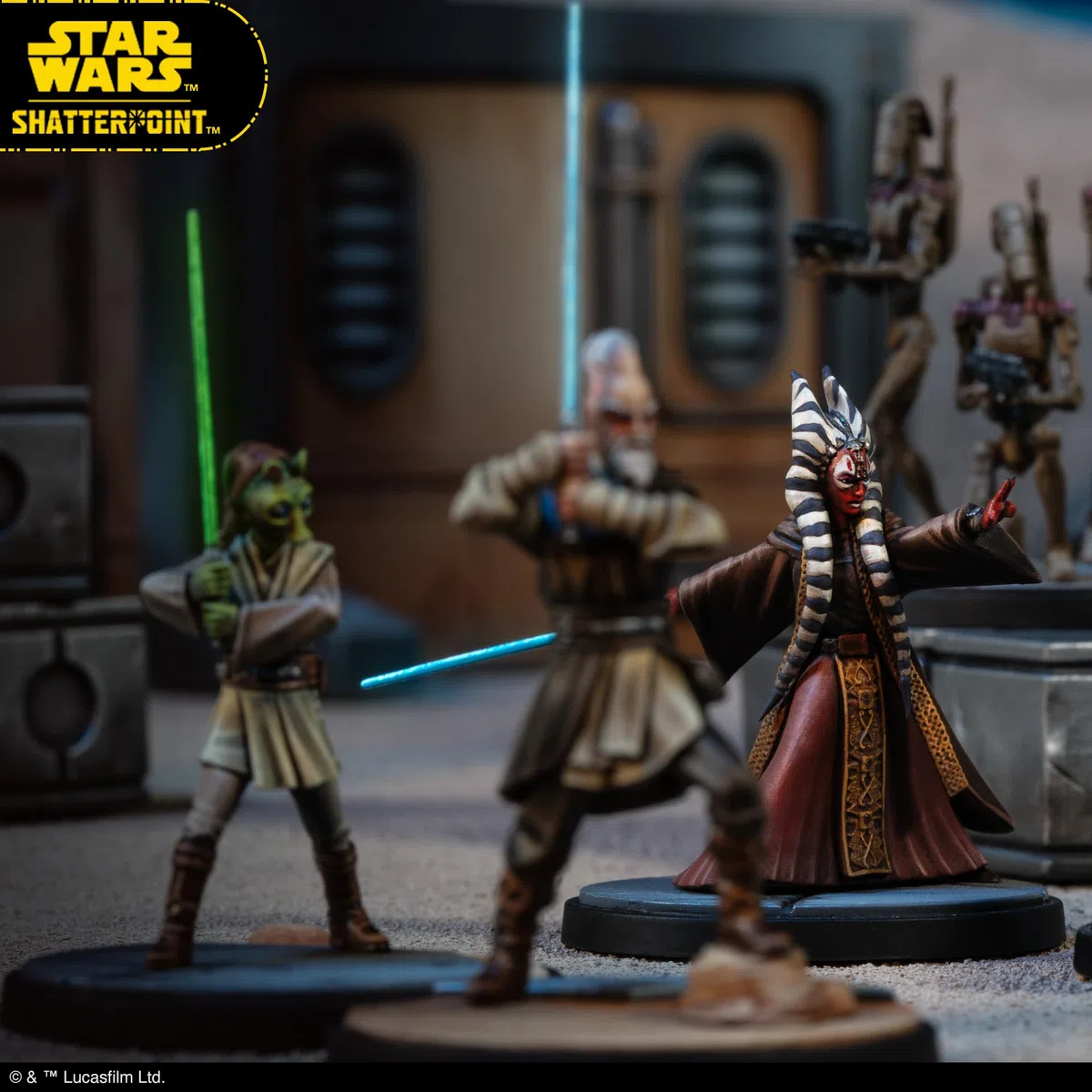 Star Wars Shatterpoint Wisdom of The Council Squad Pack - Tabletop Miniatures Game, Strategy Game for Kids and Adults, Ages 14+, 2 Players, 90 Min Playtime, Made by Atomic Mass Gamesl