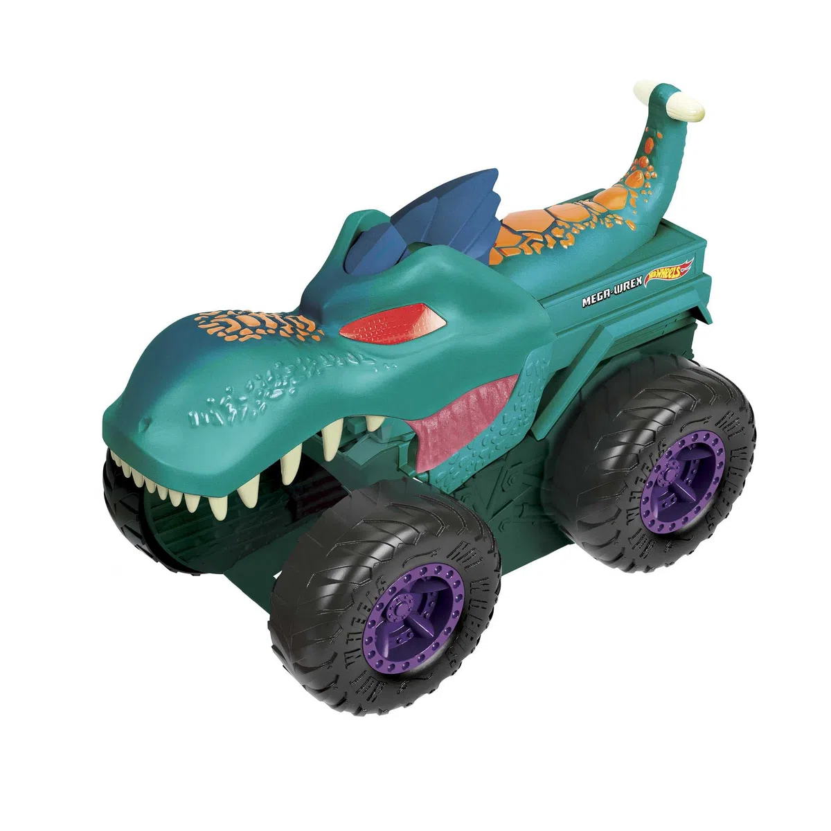 Hot Wheels - Veicolo Monster Trucks Mega Wrexdivora Veicoli, dai 3 Anni in Su, GYL13