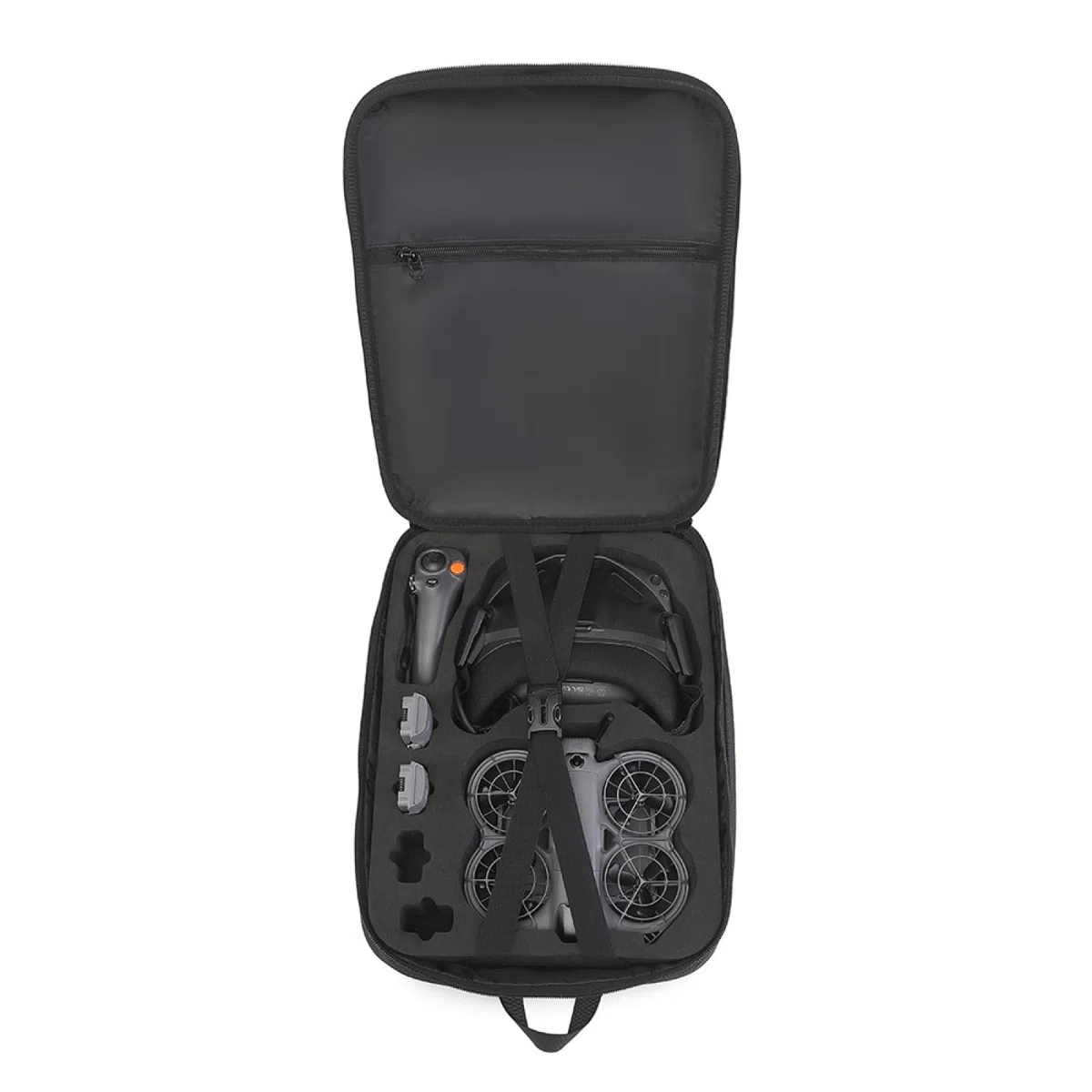 Custodia a zaino per DJI Neo 2 Goggles N3 Borsa a tracolla da viaggio EVA Custodia protettiva Shell Organizzatore portatile per NEO2 Drone Goggles N3 Telecomando, Hub di ricarica Batterie Accessori