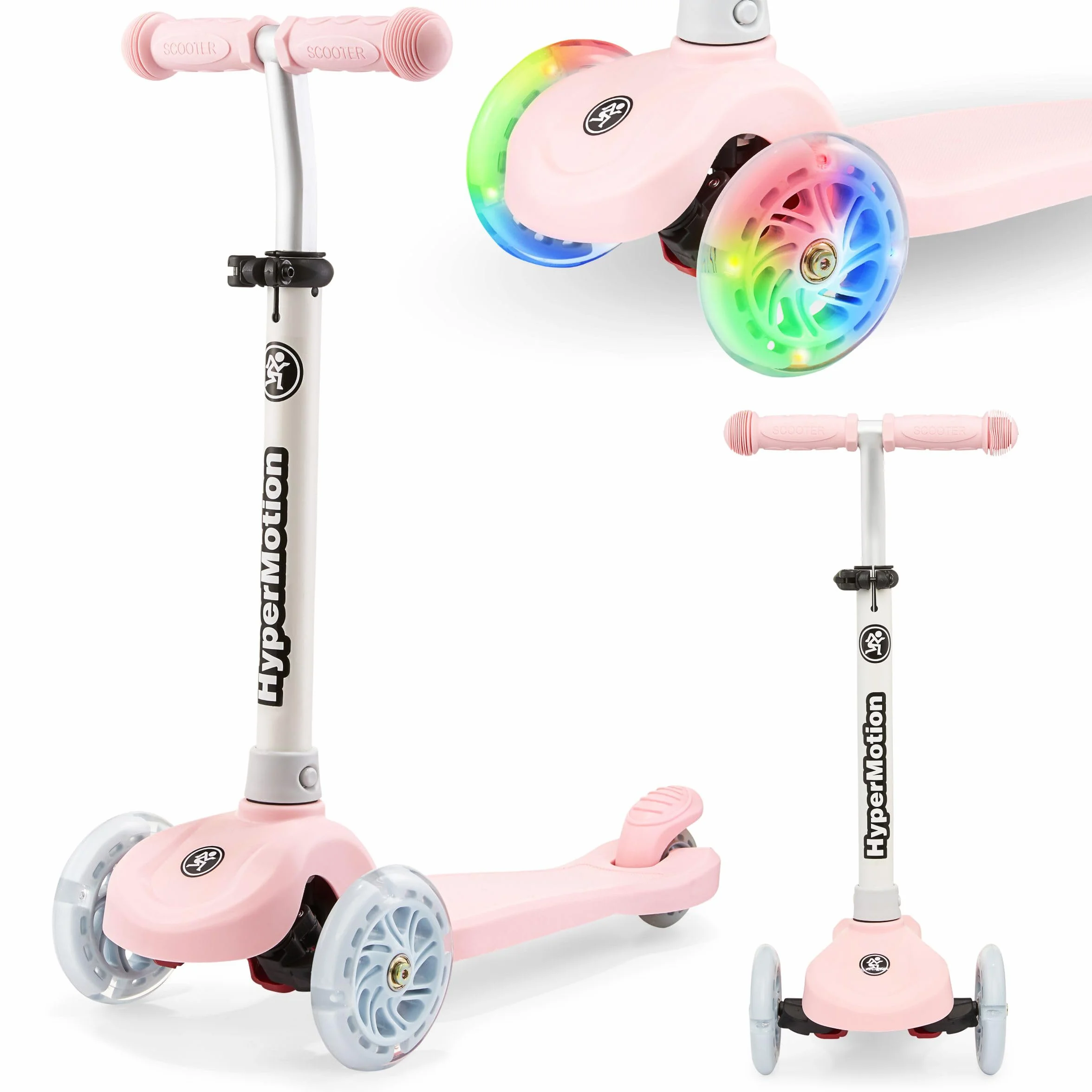 HyperMotion Triciclo per bambini 3-8 anni, monopattino bilanciere TRINGO, pedana antiscivolo, monopattino regolabile per bambina, ragazzo 3+, carico massimo 50 kg