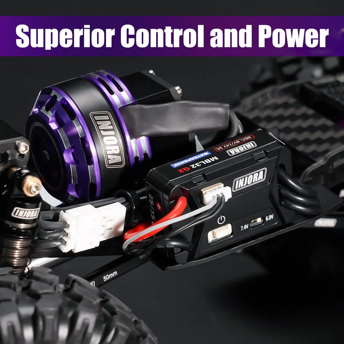 INJORA MBL32 G2 ESC Micro Brushless Impermeabile con Tutorial per RC Crawler 1/24 1/18 TRX4M Ascent18 SCX24