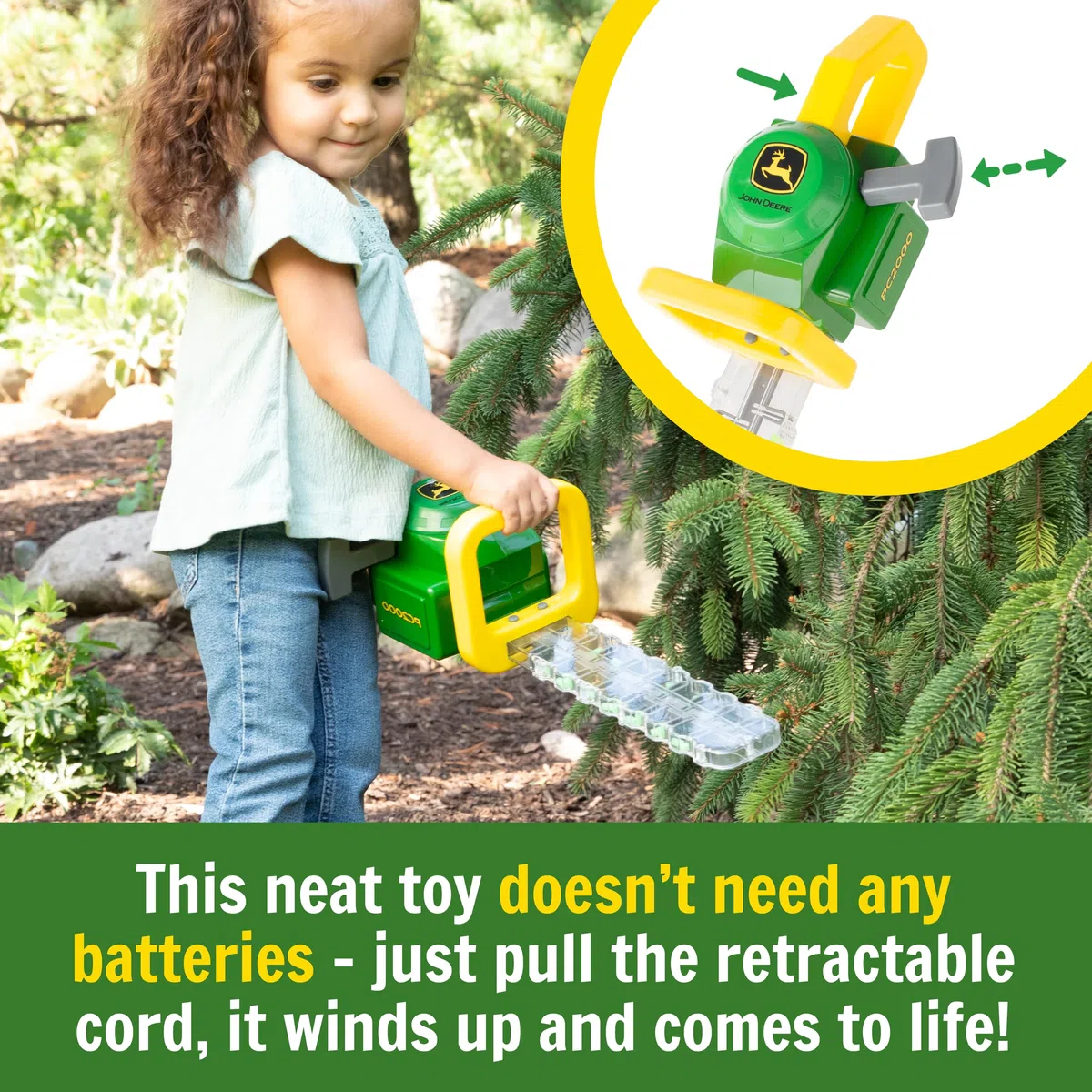 TOMY John Deere Power Clipper Tagliasiepi Strumento Farm Garden Toy 35814, Verde