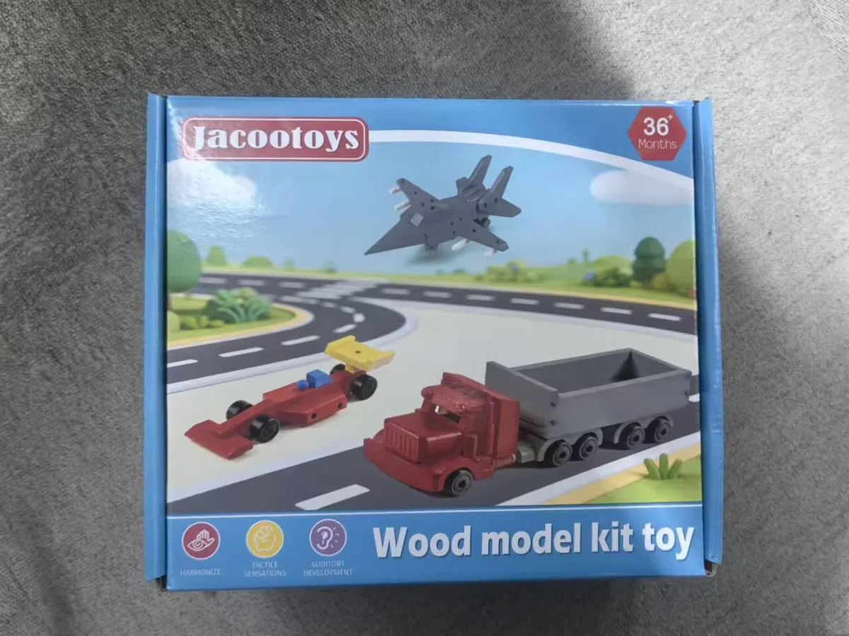 Jacootoys Cassetta in legno per bambini e adulti