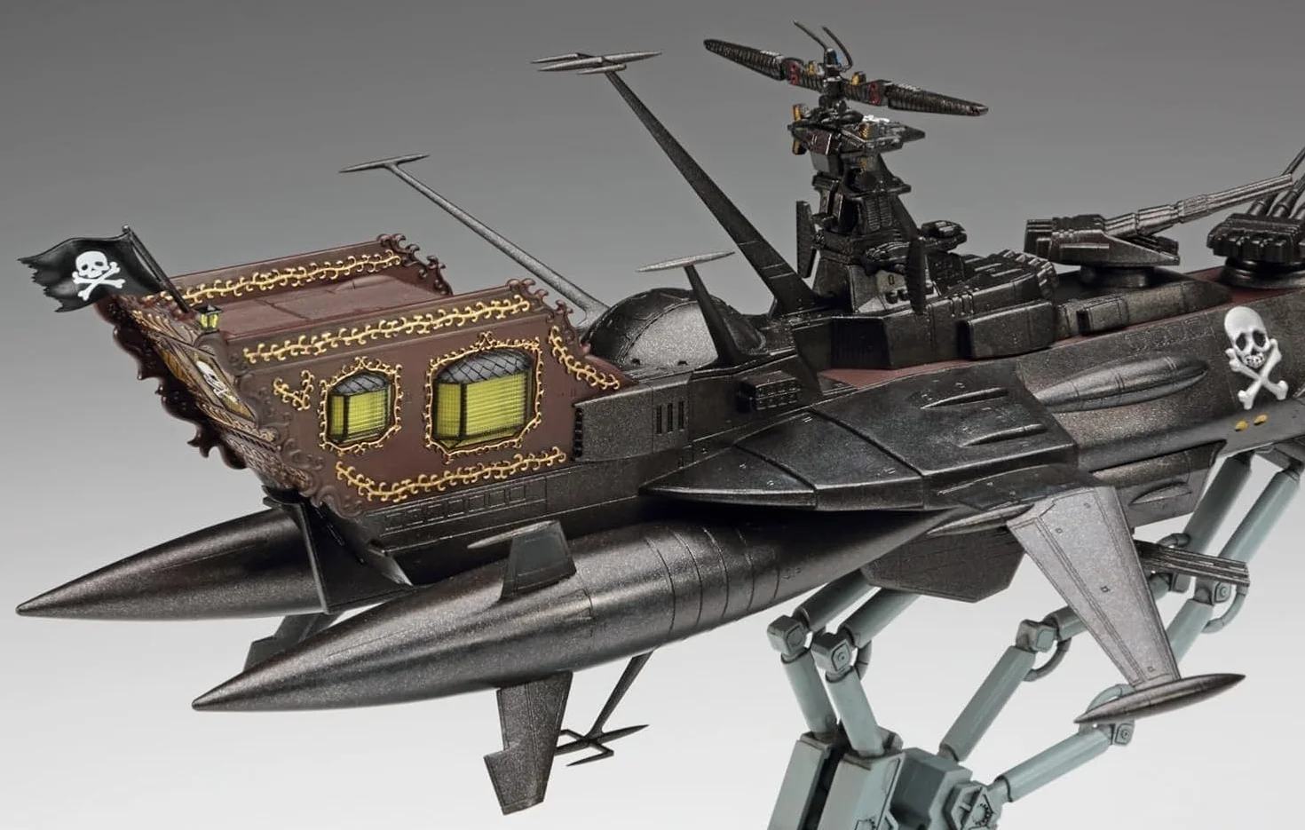 Hasegawa 664815-1/1500 Space Pirate Captain Harlock, Dimension Voyage, Arcadia III – Scala 1:1500