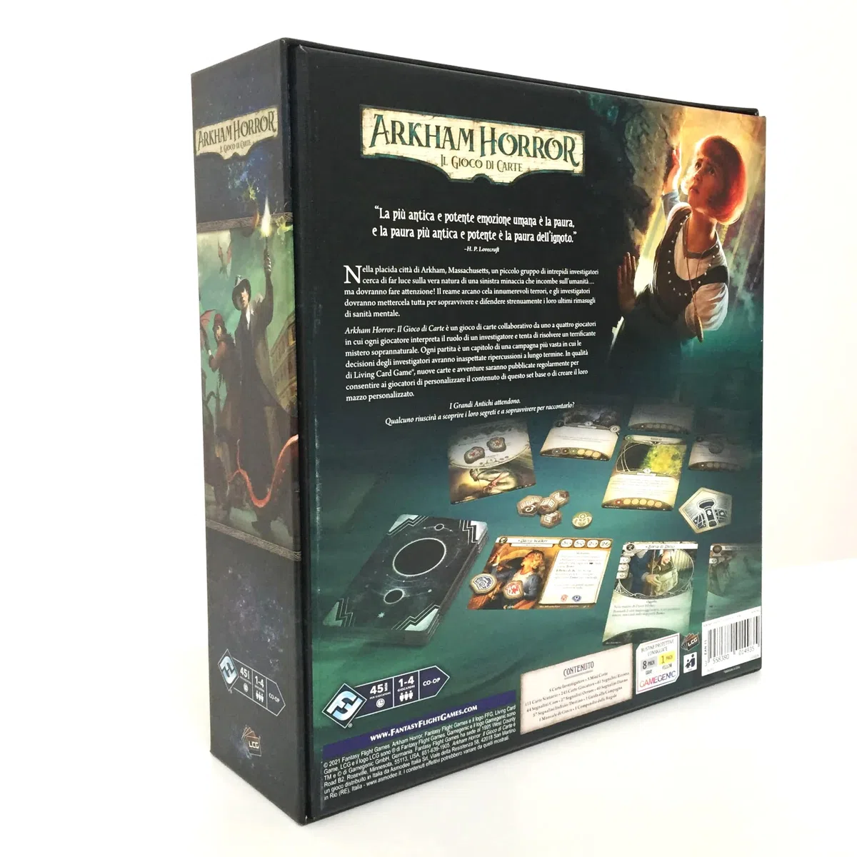 Asmodee - Arkham Horror: Il Gioco di Carte, LCG, Set Base Aggiornato 2021-1-4 Giocatori, 14+ Anni, Edizione in Italiano