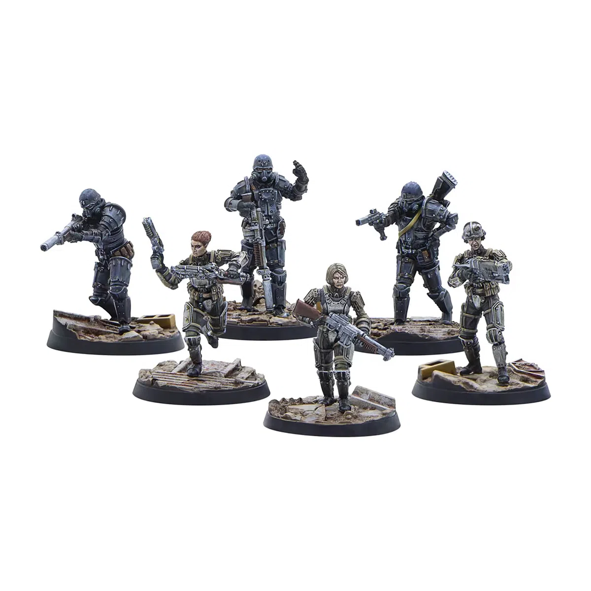Flat River Group | Fallout Wasteland Warfare: Brotherhood of Steel - Combat Patrol | Miniatures | Unpainted