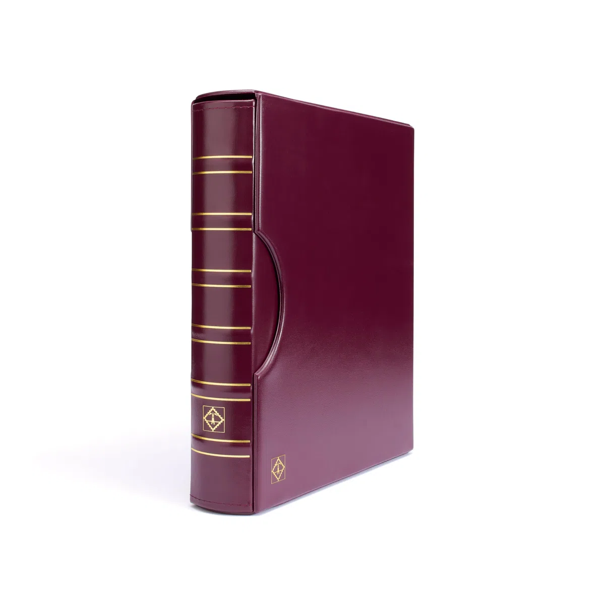Leuchtturm 300787 Album per Monete Grande - Raccoglitore ad Anelli per l'autoprogettazione in Design Classico - Incluso Astuccio - Rosso