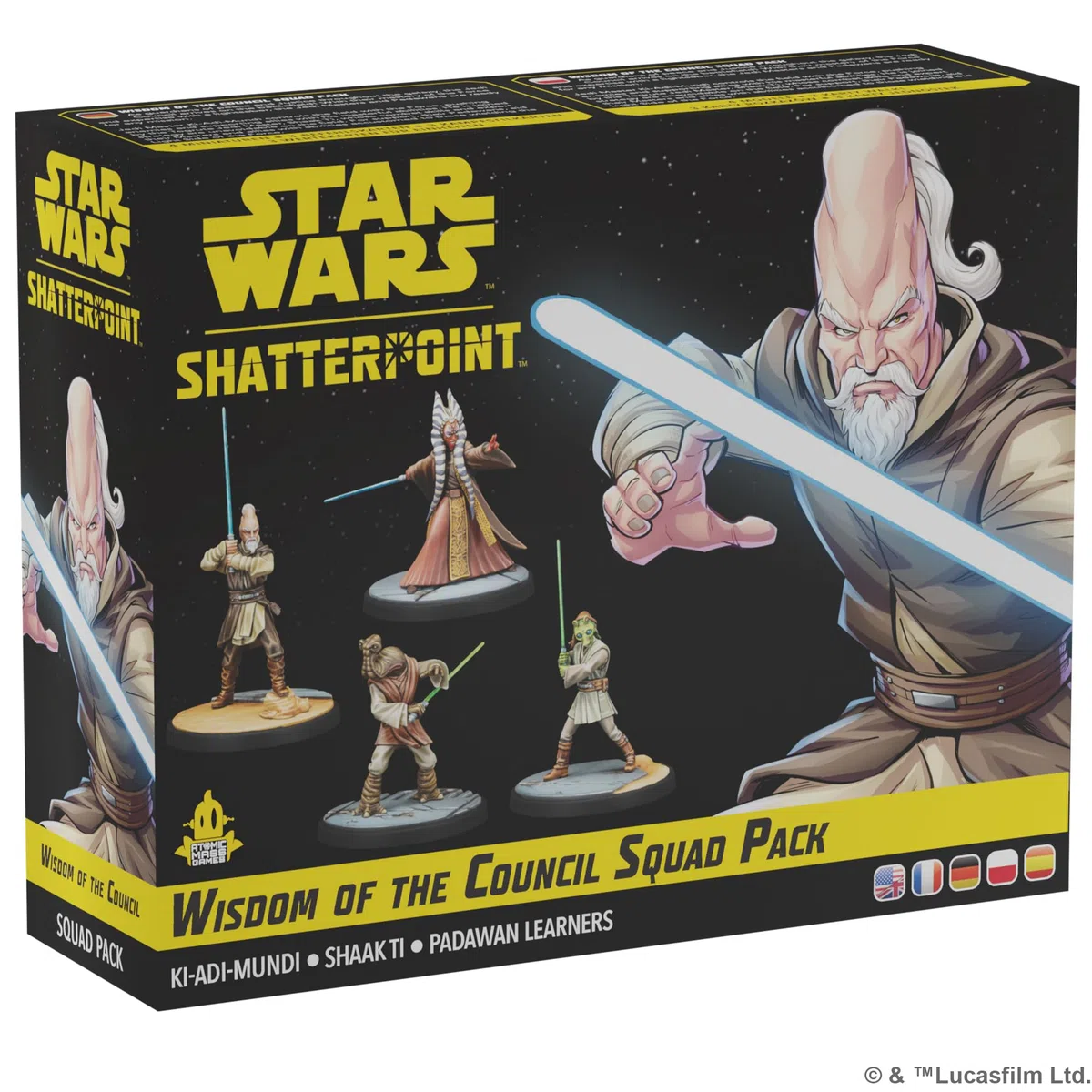 Star Wars Shatterpoint Wisdom of The Council Squad Pack - Tabletop Miniatures Game, Strategy Game for Kids and Adults, Ages 14+, 2 Players, 90 Min Playtime, Made by Atomic Mass Gamesl