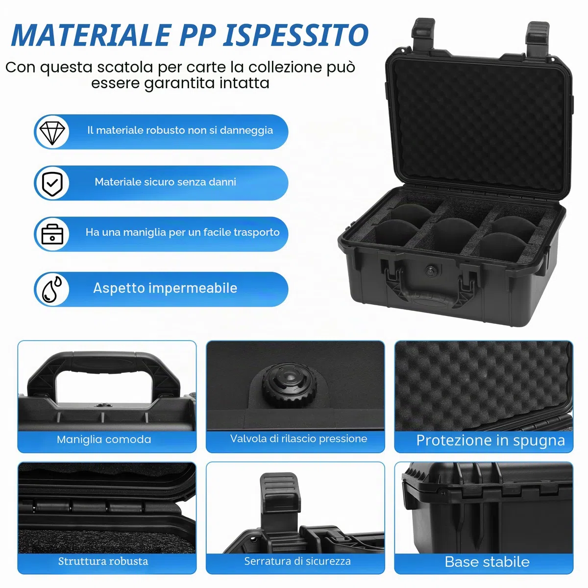 Top Loader Box Scatola Di Conservazione Per 3" X 4" 35PT Top Loaders Con Partizioni Rimovibili Compatibile Con Carte Gradinate E Non Protette