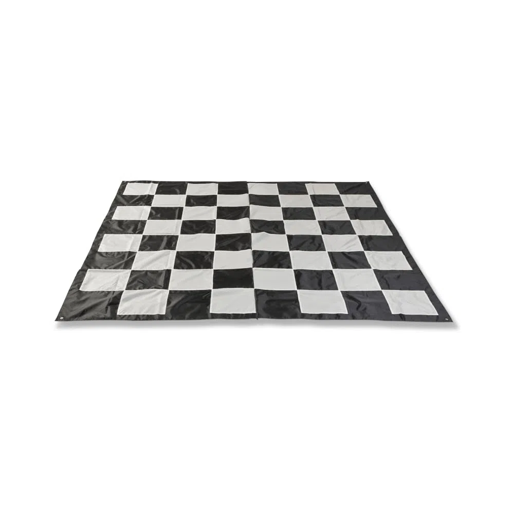 Uber Games Tappetino gigante in nylon per scacchi, versatile, resistente e veloce da montare, perfetto per giardini, feste, eventi e scacchi giganti, fori angolari per fissaggio all'aperto.
