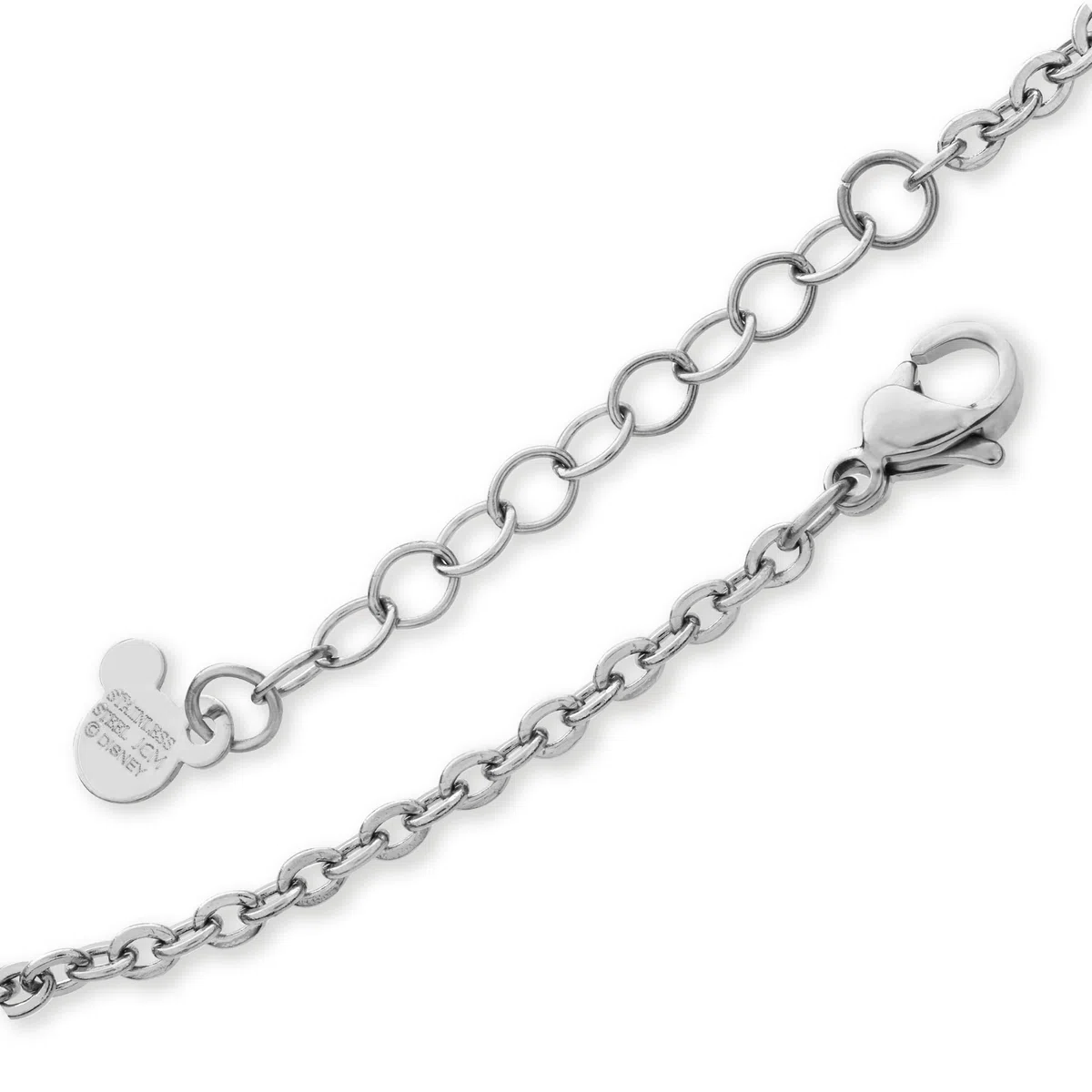Disney Collana Minnie, Acciaio Inossidabile con Coccinella per Bambini e Bambine, Lunghezza 40+5 cm